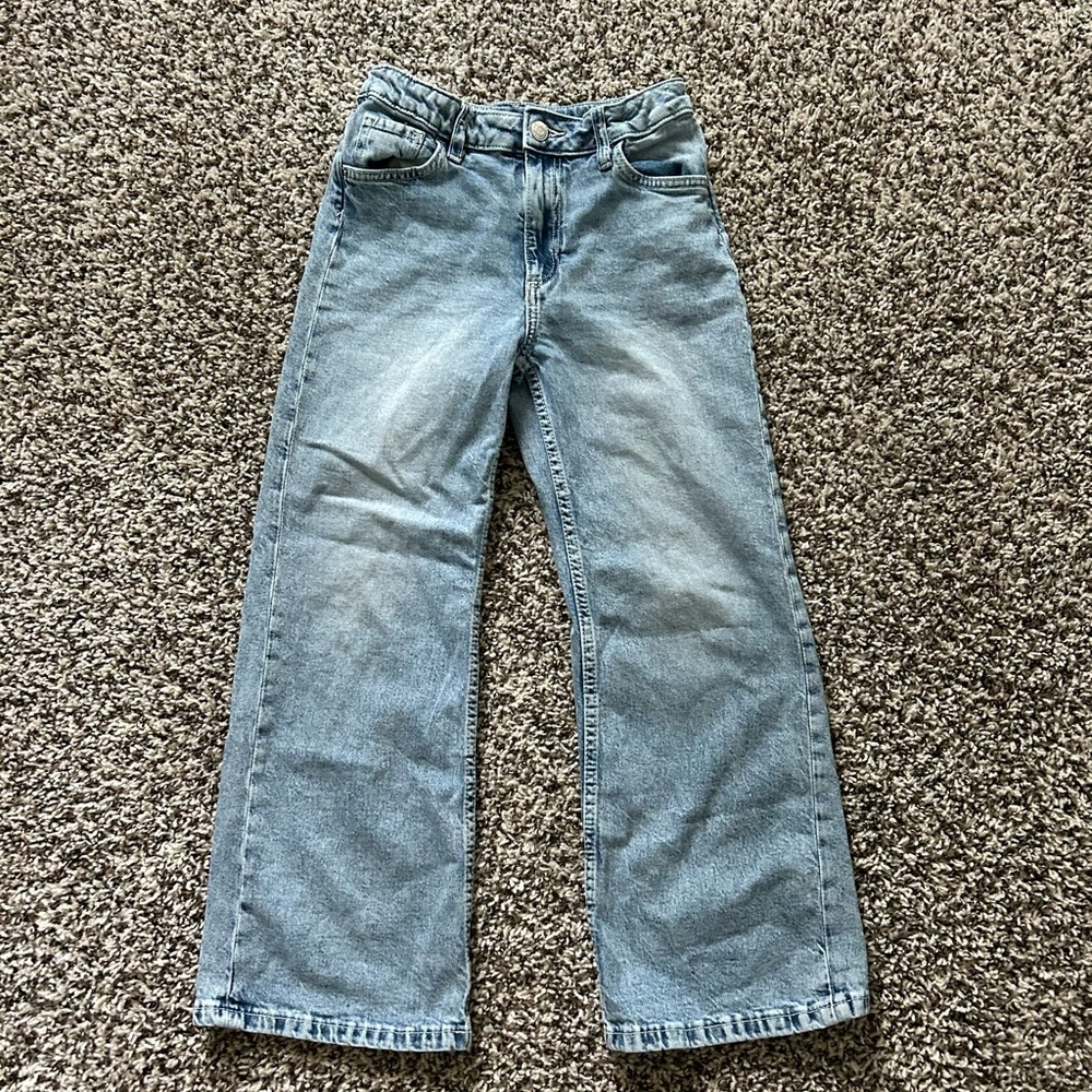 H&M girls size 8 bootcut baggy jeans